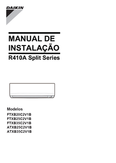 FTXB20-35C,ATXB25-35C_3PPT341265-5Q_Installation manual_Portuguese download